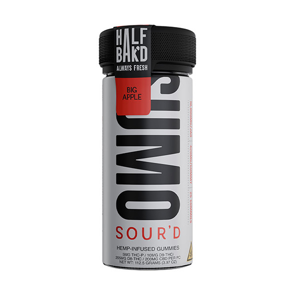 Half Bak’d Sumo Sour’d Gummies Big Apple flavor 10000mg 25ct high potency THC edibles hemp derived
